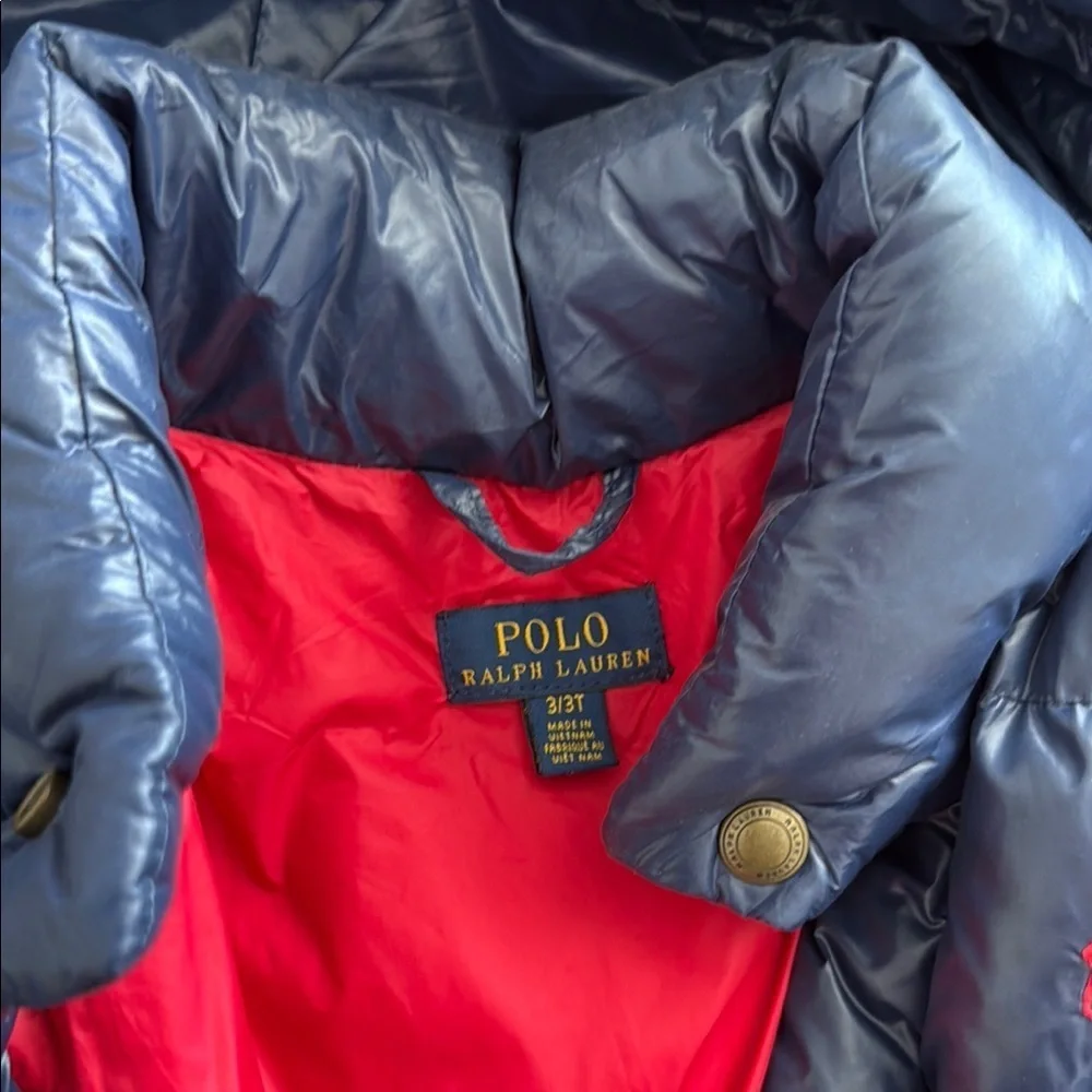 Polo Ralph Lauren Navy Blue Kids Puffer Jacket